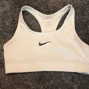 Nike White Sports Bra
